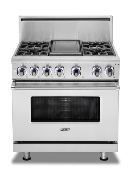 VIKING 36" Dual Fuel Range - VDR7362 Viking 7 Series Other - VDR73626BSPLP