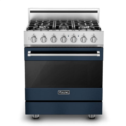 VIKING 30" Self-Cleaning Dual Fuel Range Viking 3 Series Blue - RVDR33025BSBLP