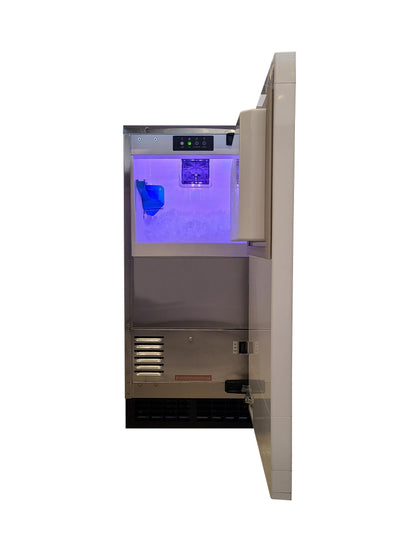 XO APPLIANCE XOUIM1585NOP 15" Nugget Ice Maker Panel Ready w Pump Custom Panel Ready - XOUIM1585NOP