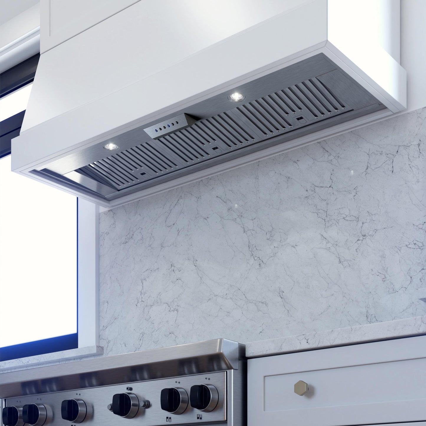 XO APPLIANCE XOI4515SC 45" W 15" D 600/395 CFM in Stainless Steel insert in Stainless Steel - XOI4515SC