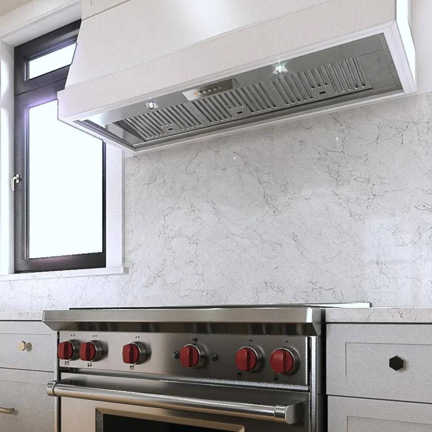 XO APPLIANCE XOI45SC 45" W 18" D 600/395 CFM in Stainless Steel insert in Stainless Steel - XOI45SC