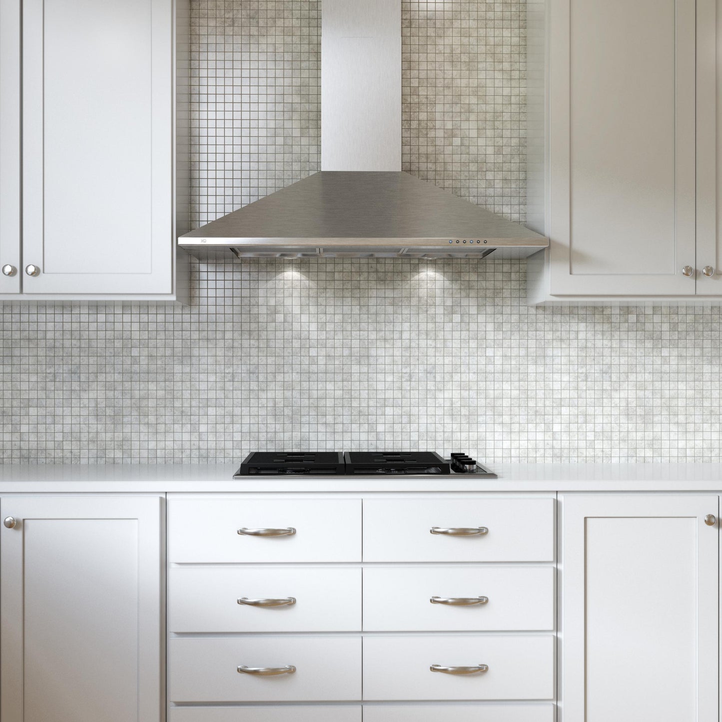 XO APPLIANCE XOB36SC 36" CCC 600/395 CFM Italian Made Wall Mount Chimney Range Hood in Stainless Steel - XOB36SC