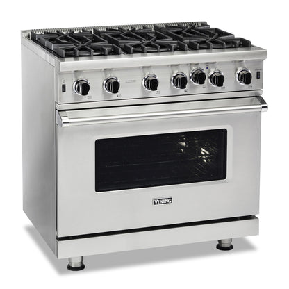 VIKING 36" Open Burner Gas Range Viking 5 Series Yellow - VGIC53626BDALP