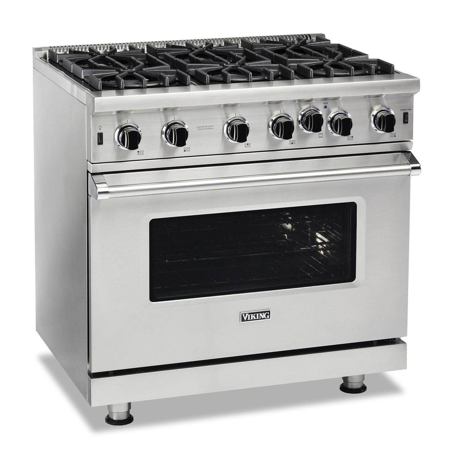 VIKING 36" Open Burner Gas Range Viking 5 Series Red - VGIC53626BSC