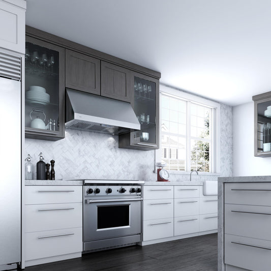 XO APPLIANCE XOT1836SC 36" CCC 600/395 CFM Italian Made Pro Hood Range Hood in Stainless Steel - XOT1836SC