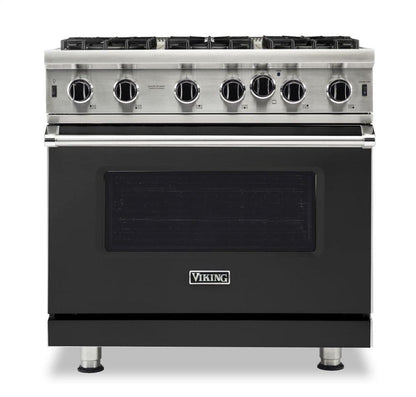 VIKING 36" Open Burner Gas Range Viking 5 Series Black - VGIC53626BCSLP