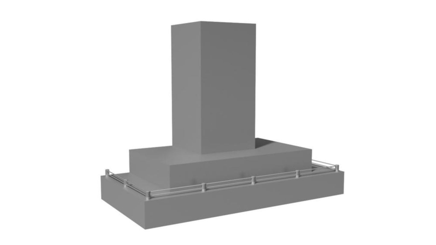 VENTAHOOD 66" Island Contemporary Range Hood - CILH92266