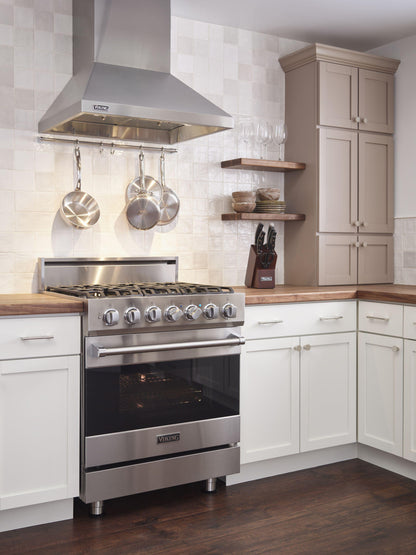 VIKING 30" Self-Cleaning Dual Fuel Range Viking 3 Series Gray - RVDR33025BNA