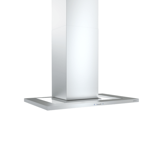 ZEPHYR Modena, Wall, 90cm, SS+Glass, LED, ACT in Stainless Steel - ZMOM90BS