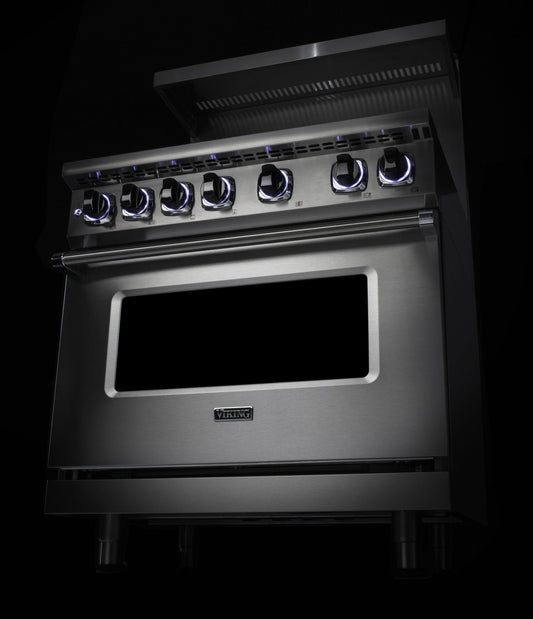 VIKING 36" Dual Fuel Range - VDR7362 Viking 7 Series Gray - VDR73624GDGLP