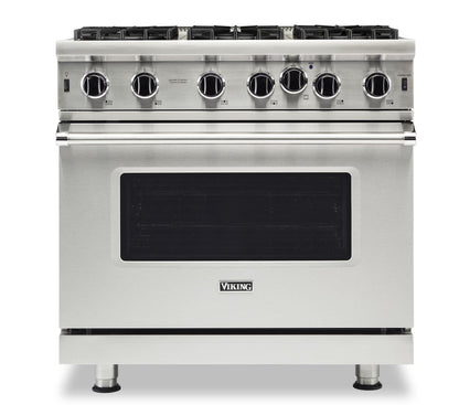 VIKING 36" Open Burner Gas Range Viking 5 Series Red - VGIC53626BSCLP