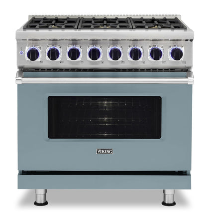 VIKING 36" Dual Fuel Range - VDR7362 Viking 7 Series Blue - VDR73626BNS