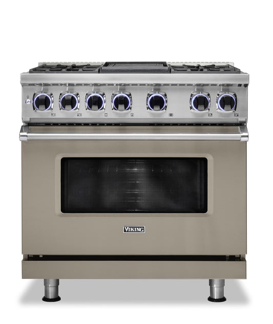 VIKING 36" Dual Fuel Range - VDR7362 Viking 7 Series Gray - VDR73624GNALP