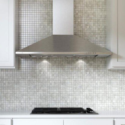XO APPLIANCE XOB42SC 42" CCC 600/395 CFM Italian Made Wall Mount Chimney Range Hood in Stainless Steel - XOB42SC