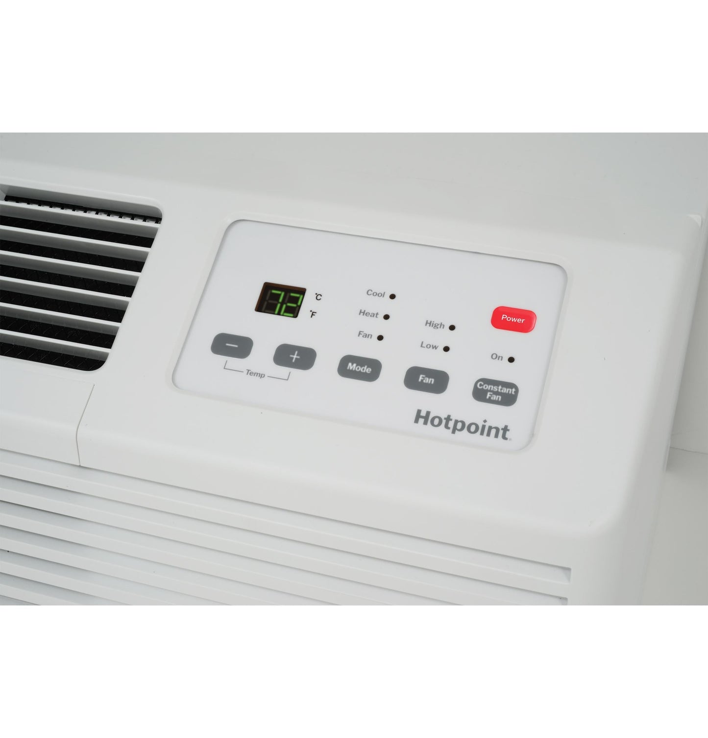 HOTPOINT Hotpoint PTAC Heat Pump Unit with Electric Heat Backup 9,000 BTU, 265V, 20amp White - AHHS09E3XXA