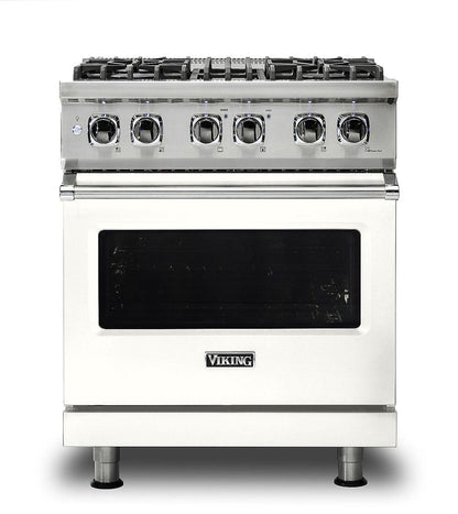 VIKING 30" Dual Fuel Range Viking 5 Series White - VDR5304BPWLP