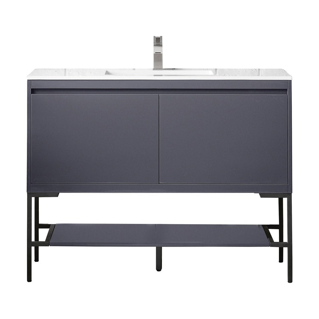 James Martin Vanities Milan 47.3" Single Vanity Cabinet - 801V47.3GWRGDCHB