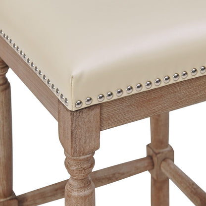New Pacific Direct Ernie Bonded Leather Counter Stool, (Set of 2)  - 3900057-2050