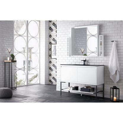 James Martin Vanities Milan 47.3" Single Vanity Cabinet - 801V47.3GWRGDCHB