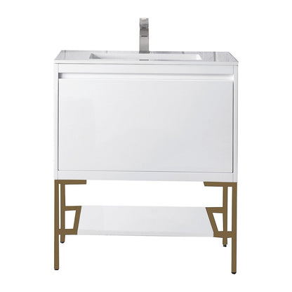 James Martin Vanities Milan 31.5" Single Vanity Cabinet - 801V31.5GWRGDCHB