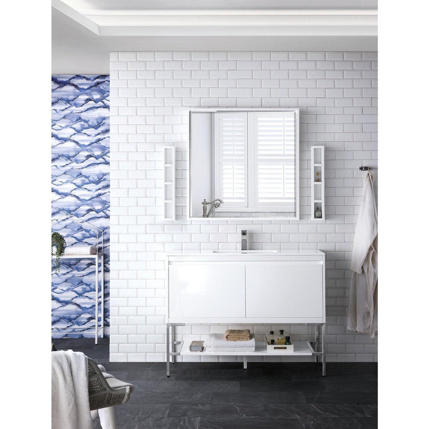 James Martin Vanities Milan 47.3" Single Vanity Cabinet - 801V47.3GWRGDCHB
