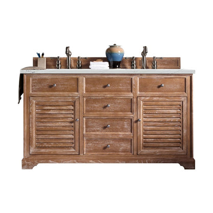 James Martin Vanities Savannah 60" Driftwood Double Vanity - 238-104-5611-3AF
