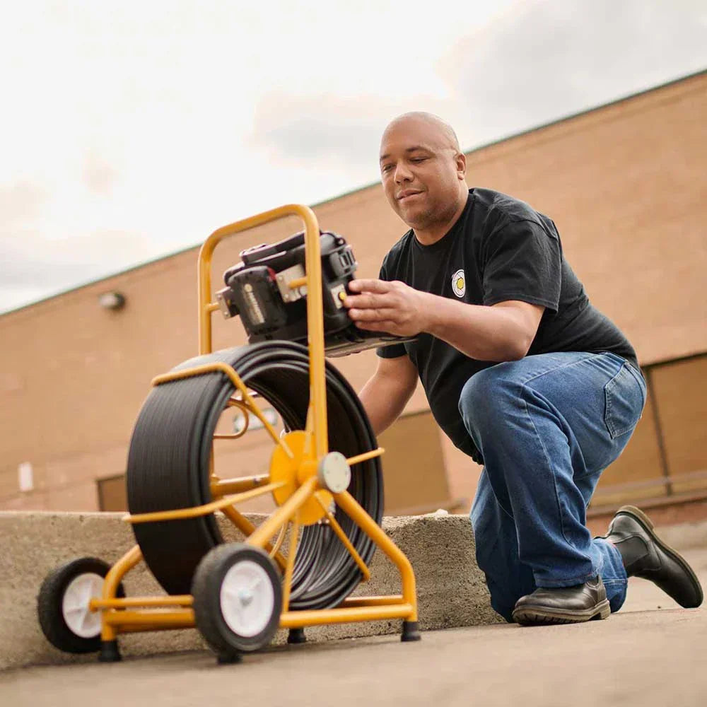 Hathorn H2 Sewer Camera 200FT .400 Push Rod 1.23 Self Leveling Camera - H2-2123-SL