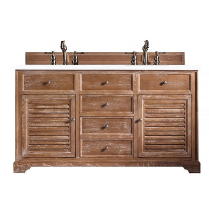 James Martin Vanities Savannah 60" Driftwood Double Vanity - 238-104-5611-3AF
