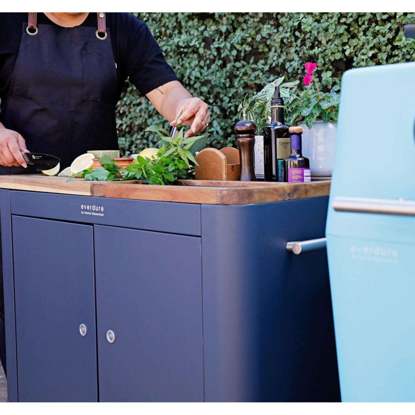 Everdure By Heston Blumenthal Indoor/Outdoor 40-Inch Mobile Prep Kitchen  - PKB