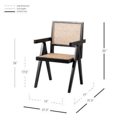 New Pacific Direct Bordeaux Rattan Dining Chair  - 4900019