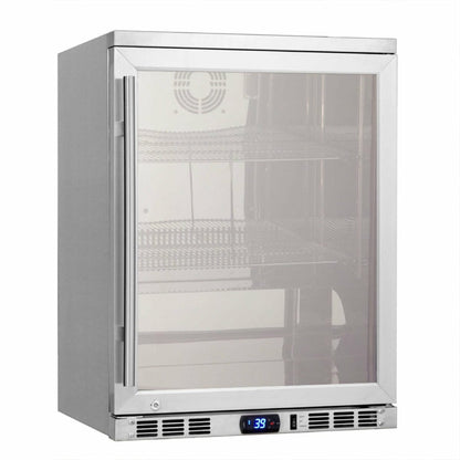 Kings Bottle 24 Inch Under Counter Beer Cooler Drinks Stainless Steel KBU55M