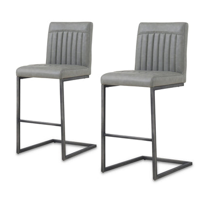 New Pacific Direct Ronan PU Leather Counter Stool, (Set of 2)  - 1060008-216