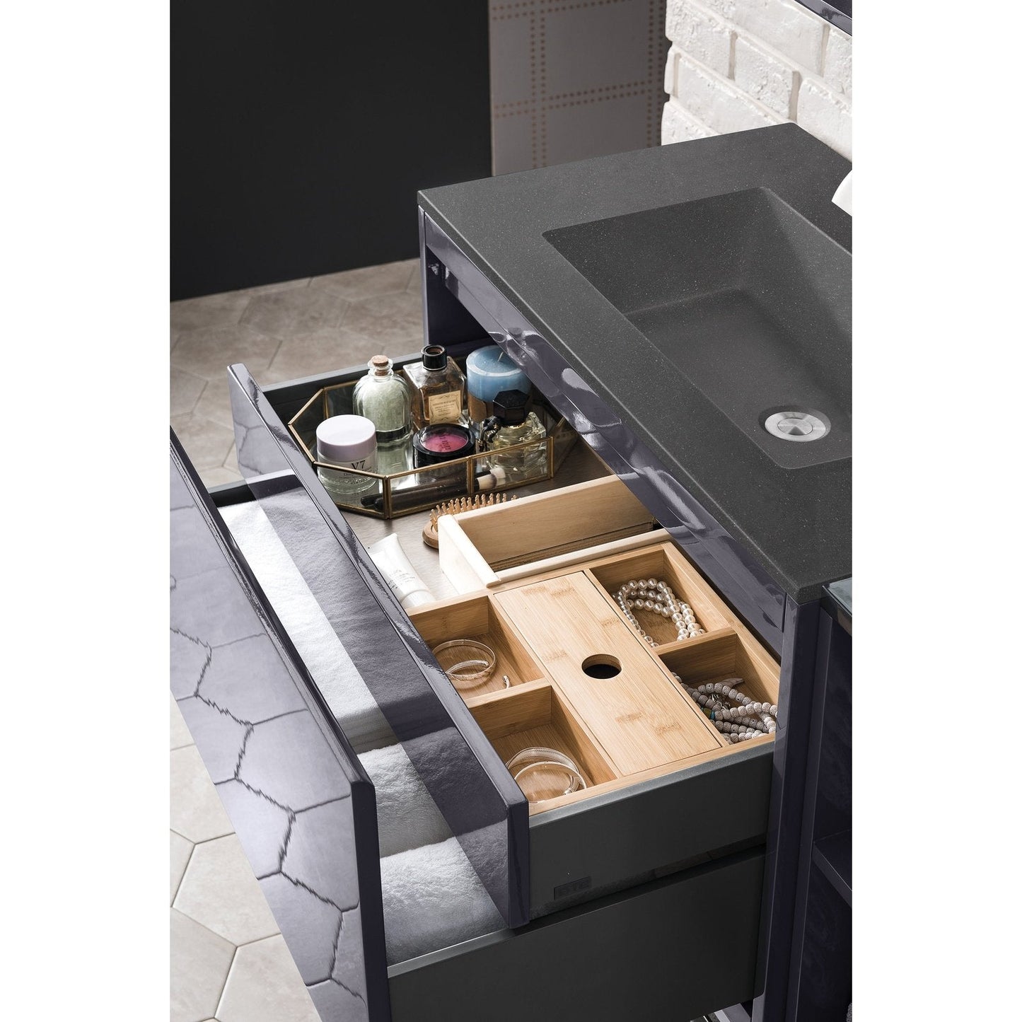 James Martin Vanities Milan 31.5" Single Vanity Cabinet - 801V31.5GWRGDCHB