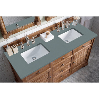 James Martin Vanities Savannah 60" Driftwood Double Vanity - 238-104-5611-3AF