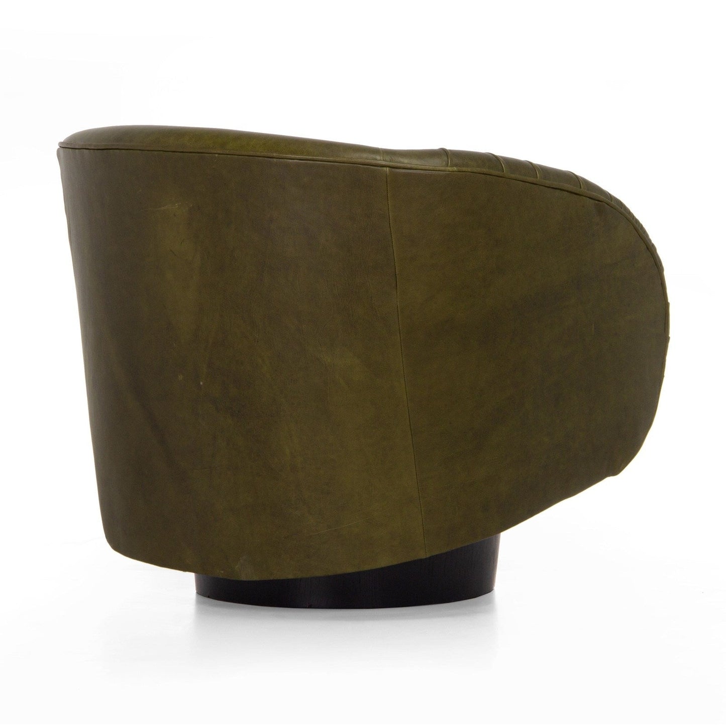 Union Home Rotunda Chair - Green Leather  - LVR00677