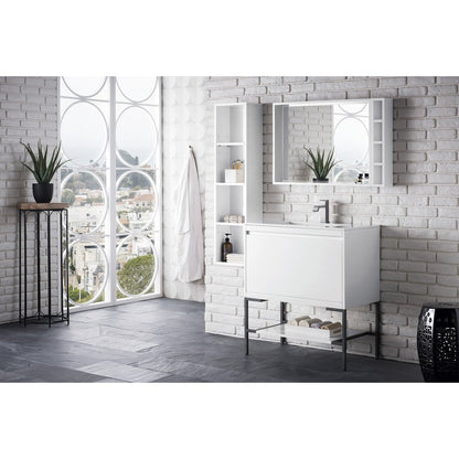 James Martin Vanities Milan 31.5" Single Vanity Cabinet - 801V31.5GWRGDCHB