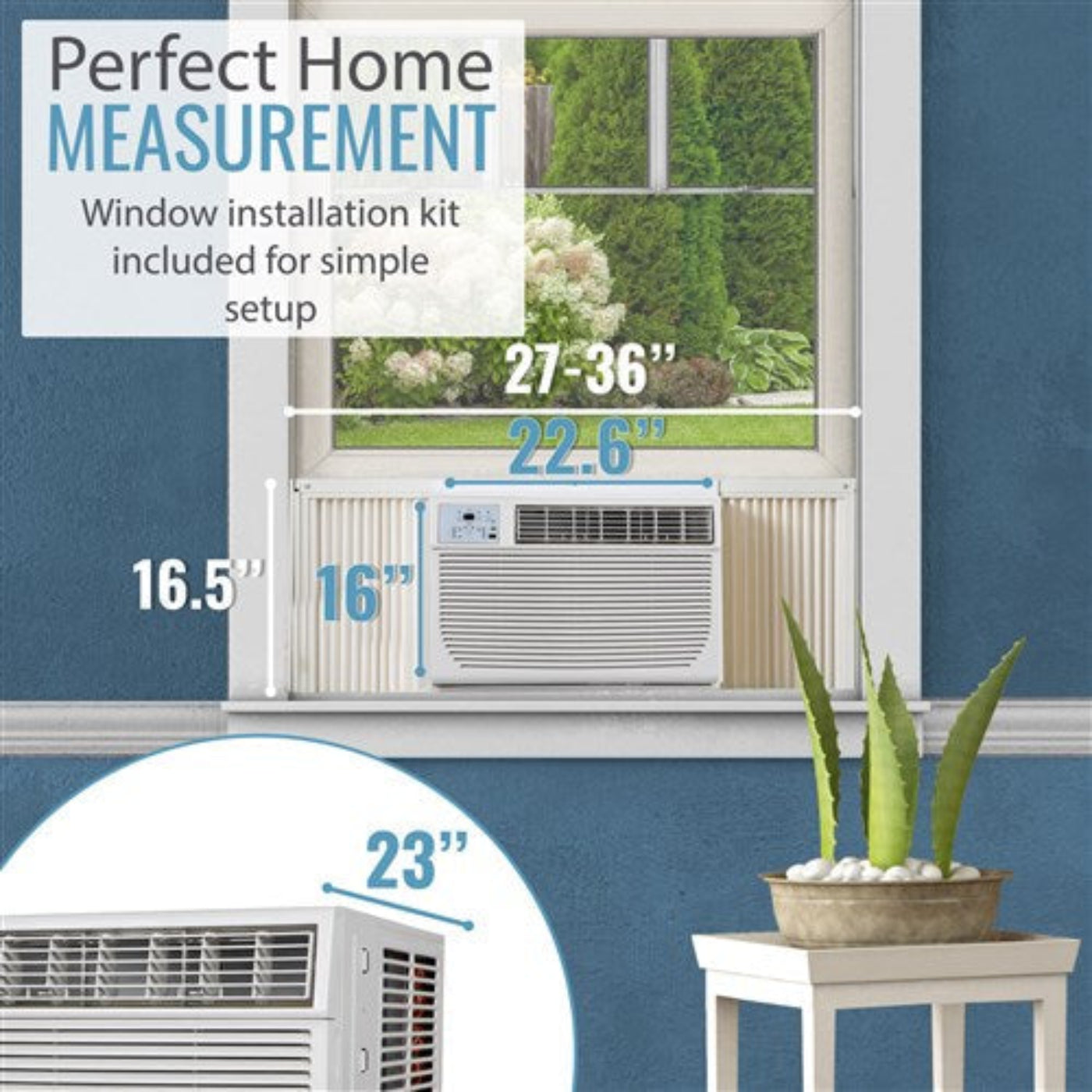 Keystone - 12, 000 BTU Heat and Cool Window Air Conditioner, R32  -  KSTHW12B