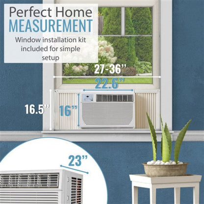 Keystone - 12, 000 BTU Heat and Cool Window Air Conditioner, R32  -  KSTHW12B