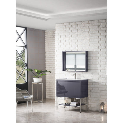 James Martin Vanities Milan 31.5" Single Vanity Cabinet - 801V31.5GWRGDCHB