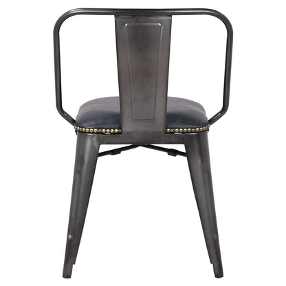 New Pacific Direct Brian PU Leather Metal Side Chair, (Set of 4)  - 9300030-240