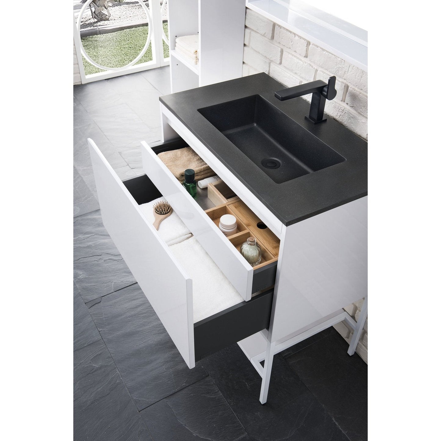 James Martin Vanities Milan 31.5" Single Vanity Cabinet - 801V31.5GWRGDCHB