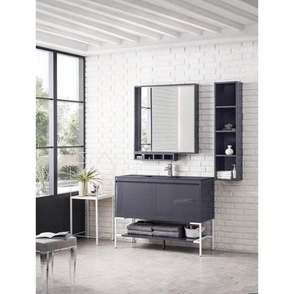James Martin Vanities Milan 47.3" Single Vanity Cabinet - 801V47.3GWRGDCHB