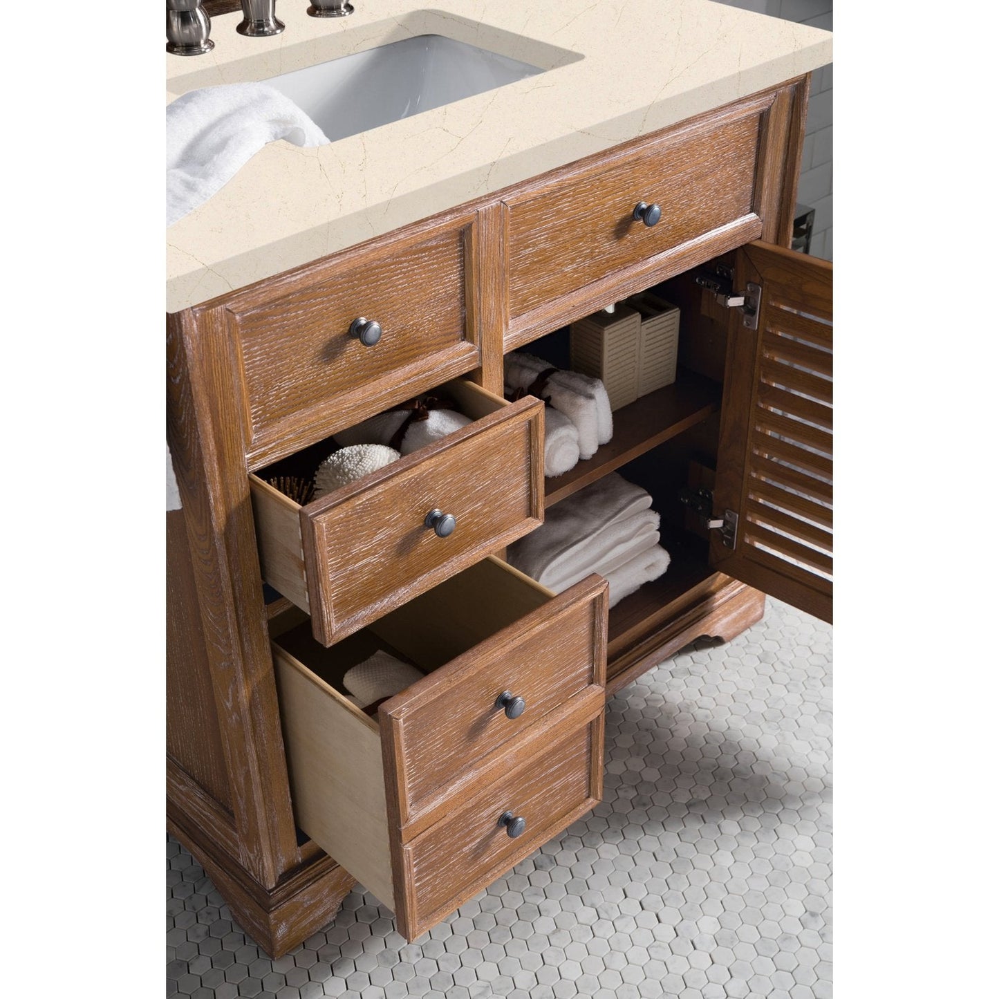 James Martin Vanities Savannah 36" Driftwood Single Vanity - 238-104-5511-3AF
