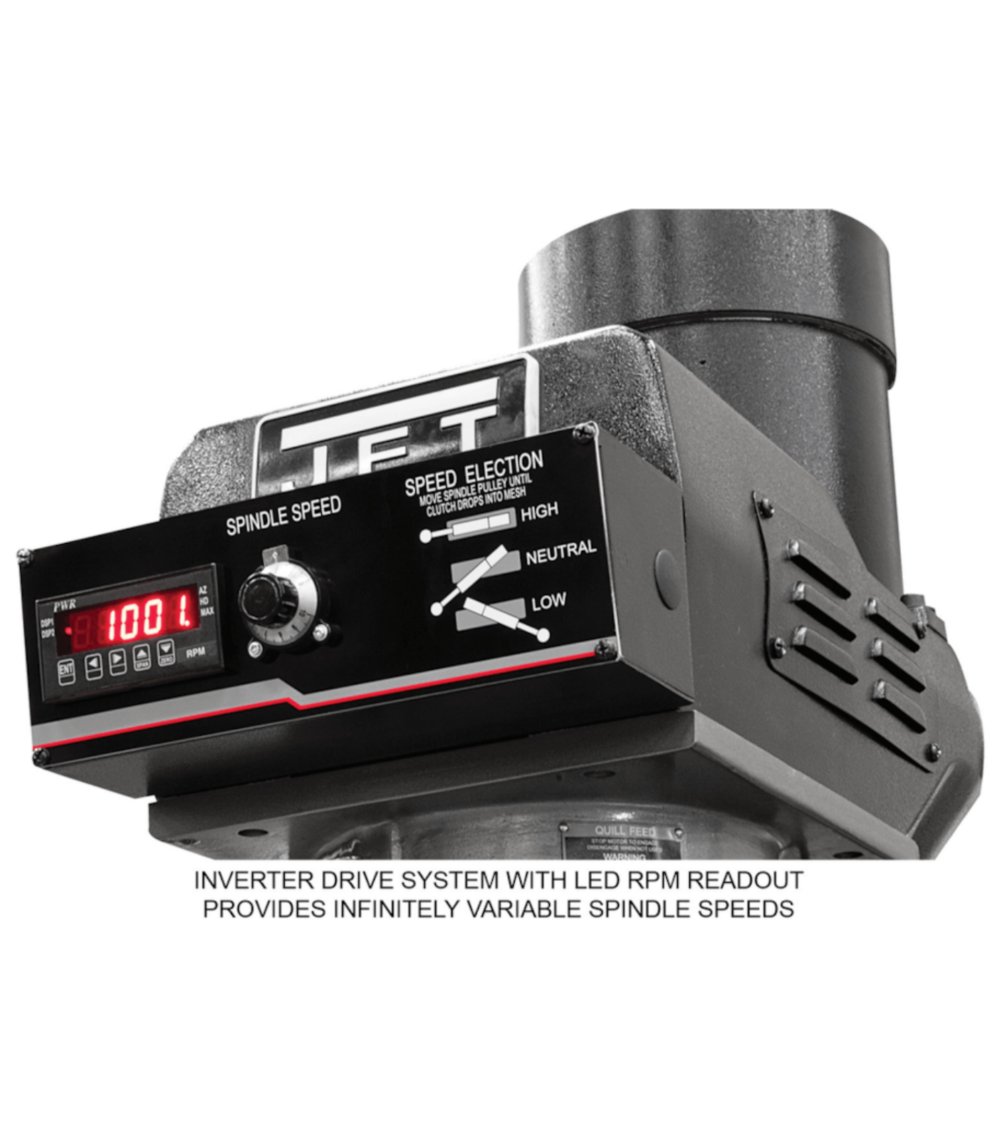 JET Elite EVS-949 Mill with 2-Axis Newall DP700 DRO and X-Axis JET Powerfeed - JT9-894352