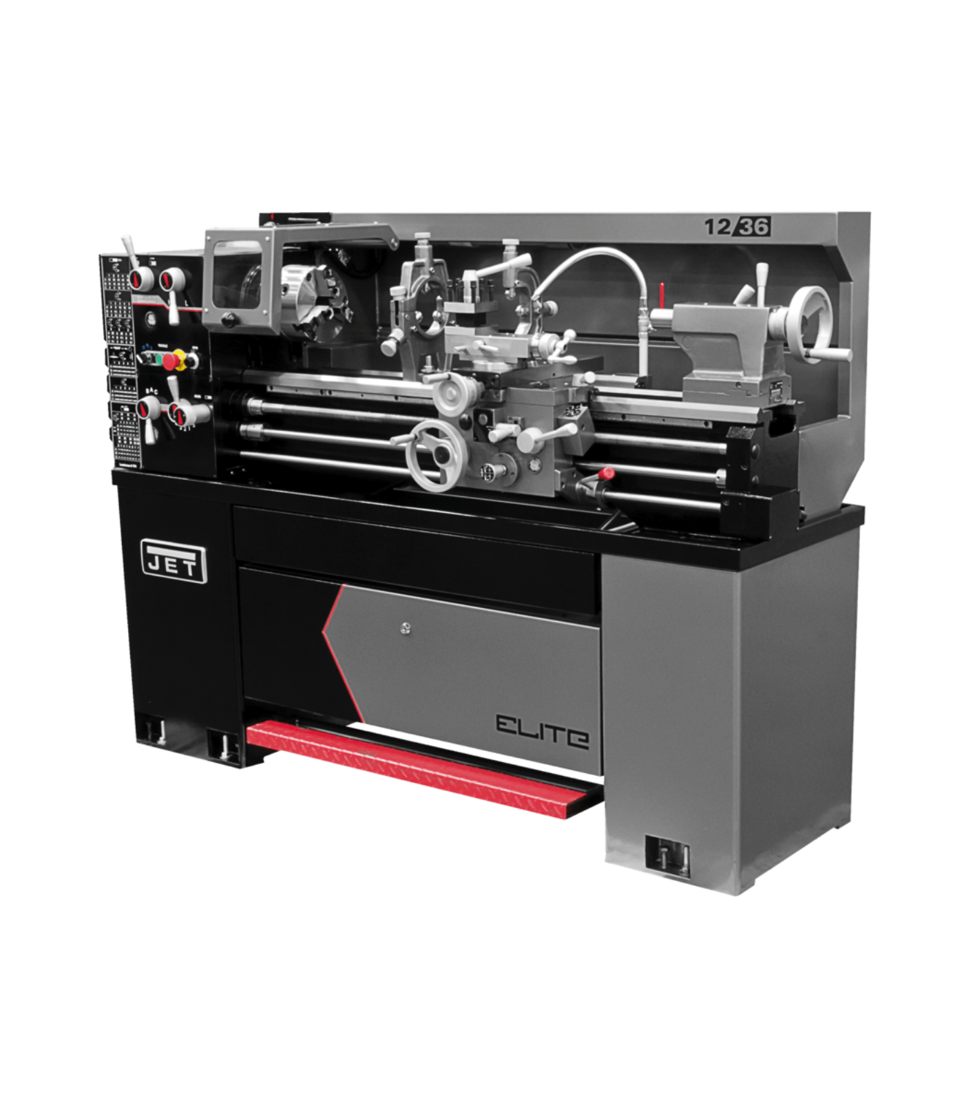 JET Elite Lathe E-1236VS with ACU-RITE 203 DRO with Taper Attachment - JT9-892304