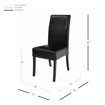 New Pacific Direct Valencia Bicast Leather Chair, (Set of 2)  - 108239-23
