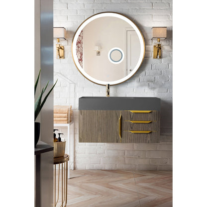 James Martin Vanities Mercer Island 36" Single Vanity - 389-V36-AGR-G-DGG