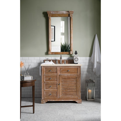 James Martin Vanities Savannah 36" Driftwood Single Vanity - 238-104-5511-3AF