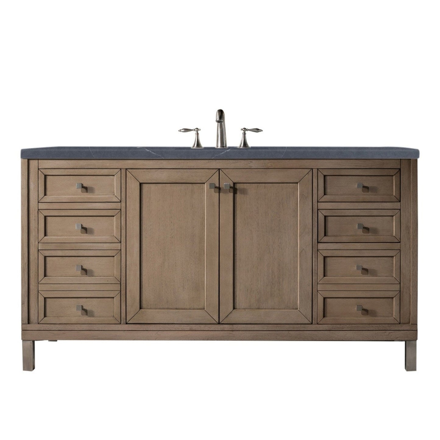 James Martin Vanities Chicago 60" Single Vanity - 305-V60S-WWW-3AF