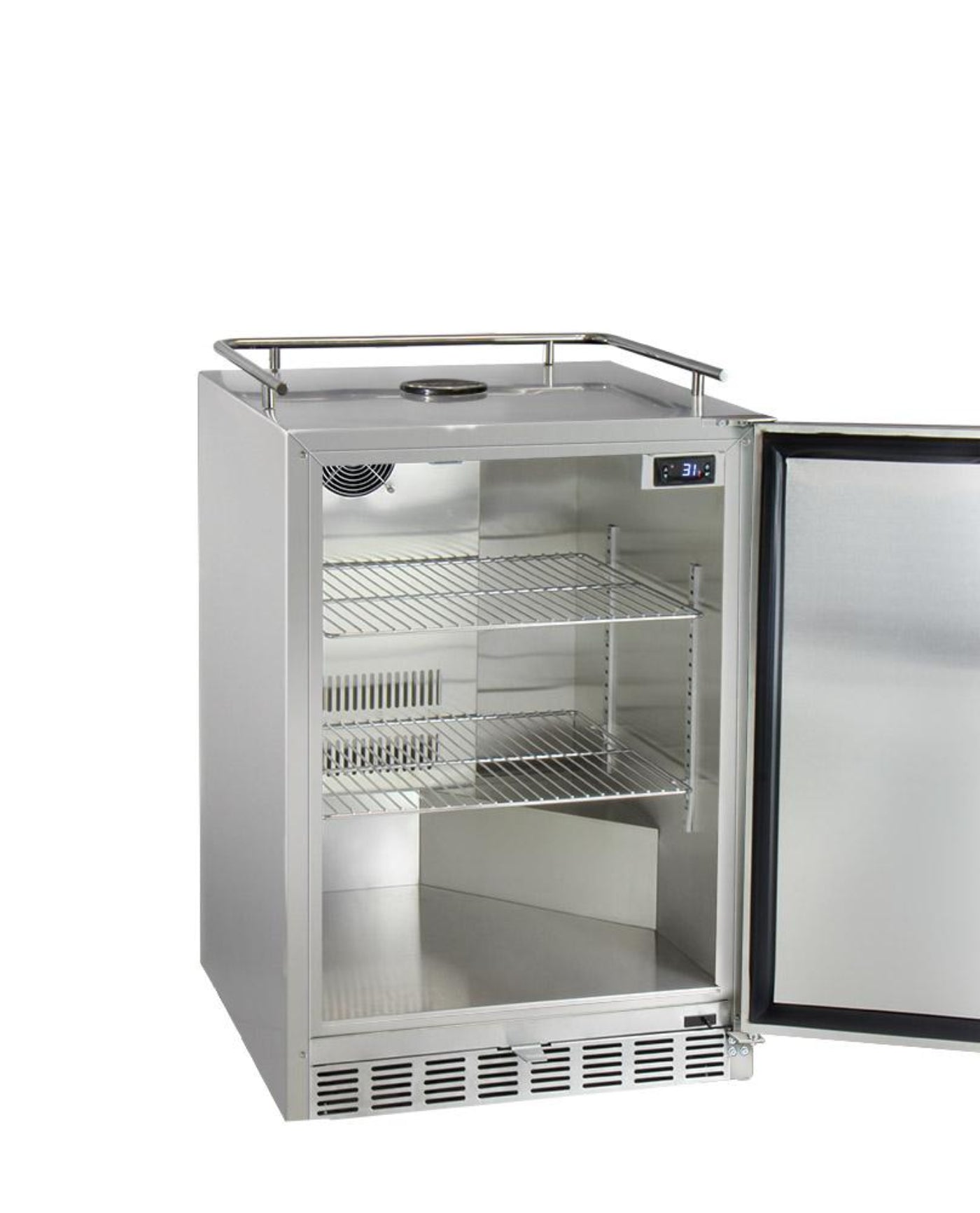 Kegco 24" Wide All Stainless Steel Commercial Built-In Kegerator - Cabinet Only - HK-38-SS